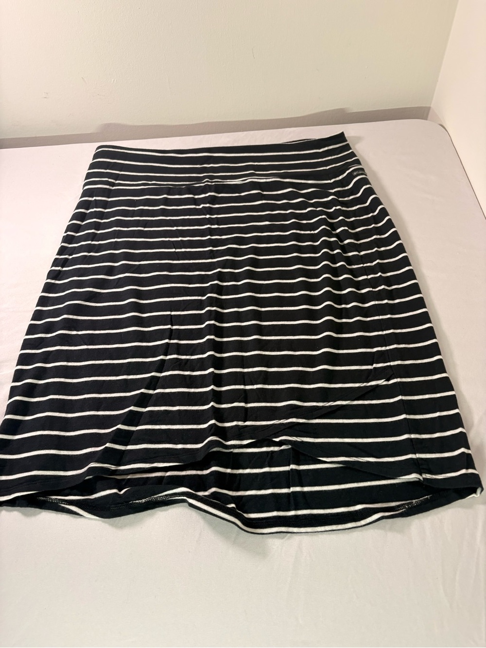 Black and White Striped Women’s Skirt